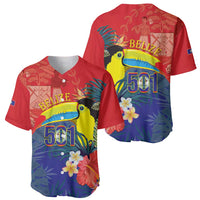 Belize Independence Day Baseball Jersey 501 Proud Keel Billed Toucan Tropical - Wonder Print Shop