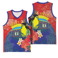 Belize Independence Day Basketball Jersey 501 Proud Keel Billed Toucan Tropical - Wonder Print Shop