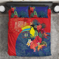 Belize Independence Day Bedding Set 501 Proud Keel Billed Toucan Tropical - Wonder Print Shop