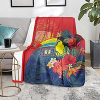 Belize Independence Day Blanket 501 Proud Keel Billed Toucan Tropical - Wonder Print Shop