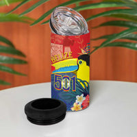 Belize Independence Day 4 in 1 Can Cooler Tumbler 501 Proud Keel Billed Toucan Tropical - Wonder Print Shop
