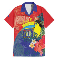 Belize Independence Day Family Matching Mermaid Dress and Hawaiian Shirt 501 Proud Keel Billed Toucan Tropical - Wonder Print Shop