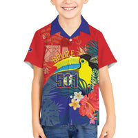 Belize Independence Day Family Matching Summer Maxi Dress and Hawaiian Shirt 501 Proud Keel Billed Toucan Tropical - Wonder Print Shop