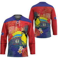 Belize Independence Day Hockey Jersey 501 Proud Keel Billed Toucan Tropical - Wonder Print Shop