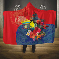 Belize Independence Day Hooded Blanket 501 Proud Keel Billed Toucan Tropical - Wonder Print Shop