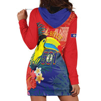 Belize Independence Day Hoodie Dress 501 Proud Keel Billed Toucan Tropical - Wonder Print Shop