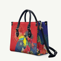 Belize Independence Day Leather Bag 501 Proud Keel Billed Toucan Tropical - Wonder Print Shop