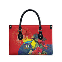 Belize Independence Day Leather Bag 501 Proud Keel Billed Toucan Tropical - Wonder Print Shop