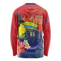 Belize Independence Day Long Sleeve Shirt 501 Proud Keel Billed Toucan Tropical - Wonder Print Shop