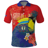 Belize Independence Day Polo Shirt 501 Proud Keel Billed Toucan Tropical - Wonder Print Shop
