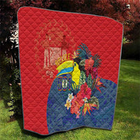 Belize Independence Day Quilt 501 Proud Keel Billed Toucan Tropical - Wonder Print Shop