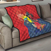 Belize Independence Day Quilt 501 Proud Keel Billed Toucan Tropical - Wonder Print Shop