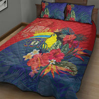 Belize Independence Day Quilt Bed Set 501 Proud Keel Billed Toucan Tropical - Wonder Print Shop