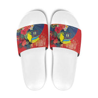 Belize Independence Day Slide Sandals 501 Proud Keel Billed Toucan Tropical - Wonder Print Shop