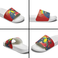 Belize Independence Day Slide Sandals 501 Proud Keel Billed Toucan Tropical - Wonder Print Shop