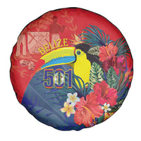 Belize Independence Day Spare Tire Cover 501 Proud Keel Billed Toucan Tropical - Wonder Print Shop