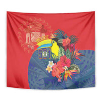 Belize Independence Day Tapestry 501 Proud Keel Billed Toucan Tropical - Wonder Print Shop