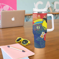 Belize Independence Day Tumbler With Handle 501 Proud Keel Billed Toucan Tropical - Wonder Print Shop