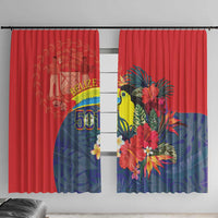 Belize Independence Day Window Curtain 501 Proud Keel Billed Toucan Tropical - Wonder Print Shop
