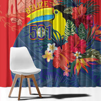 Belize Independence Day Window Curtain 501 Proud Keel Billed Toucan Tropical - Wonder Print Shop