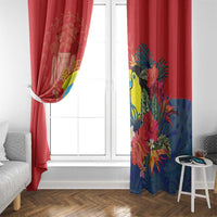 Belize Independence Day Window Curtain 501 Proud Keel Billed Toucan Tropical - Wonder Print Shop