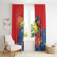 Belize Independence Day Window Curtain 501 Proud Keel Billed Toucan Tropical - Wonder Print Shop