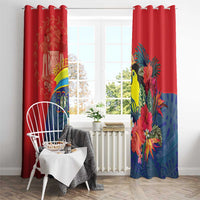 Belize Independence Day Window Curtain 501 Proud Keel Billed Toucan Tropical - Wonder Print Shop