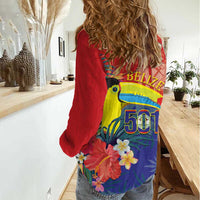 Belize Independence Day Women Casual Shirt 501 Proud Keel Billed Toucan Tropical - Wonder Print Shop