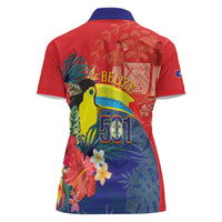 Belize Independence Day Women Polo Shirt 501 Proud Keel Billed Toucan Tropical - Wonder Print Shop