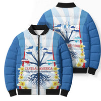Central America Independence day Bomber Puffer Jacket September 15th Together We Grow - Wonder Print Shop