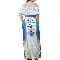Central America Independence day Family Matching Off Shoulder Maxi Dress and Hawaiian Shirt September 15th Together We Grow - Wonder Print Shop