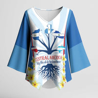 Central America Independence day Kimono Sleeve Blouse September 15th Together We Grow - Wonder Print Shop