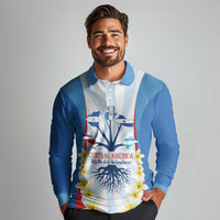 Central America Independence day Long Sleeve Polo Shirt September 15th Together We Grow - Wonder Print Shop