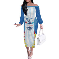 Central America Independence day Off The Shoulder Long Sleeve Dress September 15th Together We Grow - Wonder Print Shop