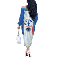 Central America Independence day Off The Shoulder Long Sleeve Dress September 15th Together We Grow - Wonder Print Shop