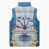Central America Independence day Sleeveless Puffer Jacket September 15th Together We Grow - Wonder Print Shop