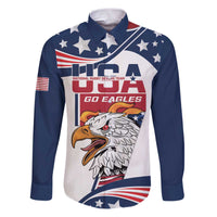 Custom USA Rugby Sevens Family Matching Puletasi and Hawaiian Shirt Go Eagles Flag Style - Wonder Print Shop