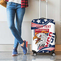 Custom USA Rugby Sevens Luggage Cover Go Eagles Flag Style - Wonder Print Shop