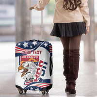 Custom USA Rugby Sevens Luggage Cover Go Eagles Flag Style - Wonder Print Shop