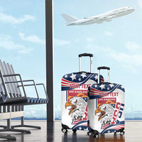 Custom USA Rugby Sevens Luggage Cover Go Eagles Flag Style - Wonder Print Shop