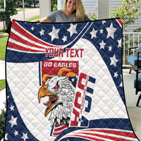 Custom USA Rugby Sevens Quilt Go Eagles Flag Style - Wonder Print Shop