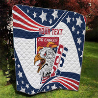 Custom USA Rugby Sevens Quilt Go Eagles Flag Style - Wonder Print Shop