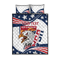 Custom USA Rugby Sevens Quilt Bed Set Go Eagles Flag Style - Wonder Print Shop