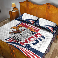 Custom USA Rugby Sevens Quilt Bed Set Go Eagles Flag Style - Wonder Print Shop
