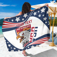 Custom USA Rugby Sevens Sarong Go Eagles Flag Style - Wonder Print Shop