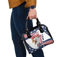 Custom USA Rugby Sevens Shoulder Handbag Go Eagles Flag Style