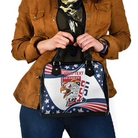 Custom USA Rugby Sevens Shoulder Handbag Go Eagles Flag Style