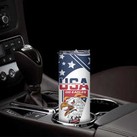 Custom USA Rugby Sevens Skinny Tumbler Go Eagles Flag Style - Wonder Print Shop