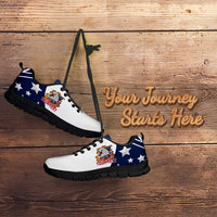 Personalized USA Rugby Sevens Sneakers Go Eagles Flag Style - Wonder Print Shop