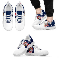 Personalized USA Rugby Sevens Sneakers Go Eagles Flag Style - Wonder Print Shop